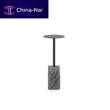 Contemporary side table Rocks 22painted steelpainted steel baseround