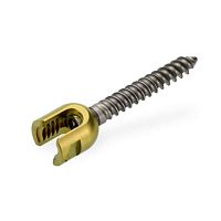 Thoracic-lumbar vertebra pedicle screw monoaxialmetallic