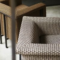 Upholstery fabric CANASTA geometric patternFR polyesterfire-retardant