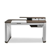 Contemporary secretary desk ARTURwood veneerleathercowhide