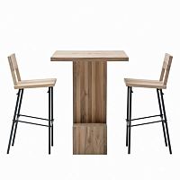 Contemporary high bar table JEHANNES woodenrectangularhome