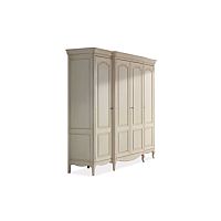 Classic wardrobe DALILAlacquered woodwith swing doorswhite