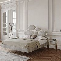 Contemporary bedside table RICHARDcrystaliron basehalf moon