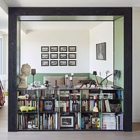 Free-standing bookcase room dividermodularcontemporary