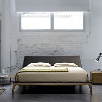 Double bed BELcontemporarywith upholstered headboardfabric
