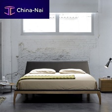 Double bed BELcontemporarywith upholstered headboardfabric