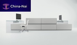 Free-standing desk AIR 1 UP2 personcontemporaryglass