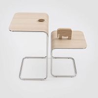 Contemporary side table FARALLONmetalmetal baserectangular