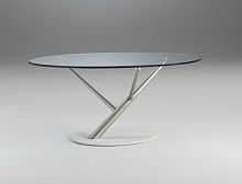 Contemporary coffee table TREEglassovalhome
