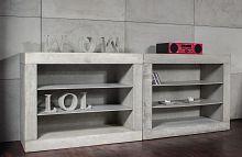 Contemporary sideboard table MODULAR glassconcreterectangular