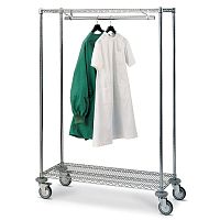Hospital clothes rack MOSYScontemporarychrome steelon casters