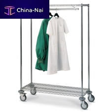 Hospital clothes rack MOSYScontemporarychrome steelon casters