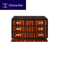 Art Deco chest of drawers K004glossy varnished woodMacassar ebonyrectangular