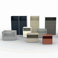 Contemporary bedside table lacquered woodlacquered wood baserectangular