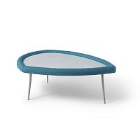 Contemporary coffee table TRAMPOLIMwoodenfabricupholstered