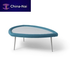 Contemporary coffee table TRAMPOLIMwoodenfabricupholstered