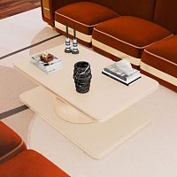 Contemporary coffee table TUCHElacquered woodpolished brasslacquered wood base