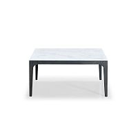 Contemporary coffee table ARIA Lwalnutmarblesolid wood base
