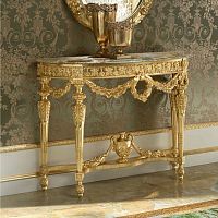 Classic sideboard table 14605solid woodhalf moonhandmade