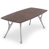 Contemporary table PEGASO METALcompositecast aluminum baserectangular