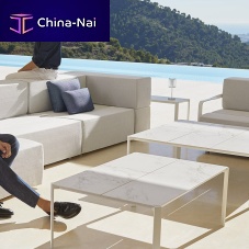 Contemporary coffee table TABLET woodenHPLlacquered aluminum base