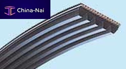 Ribbed belt rubber