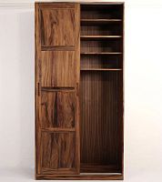 Contemporary wardrobe Oskarwalnutwith sliding doorcustom