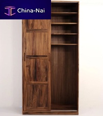 Contemporary wardrobe Oskarwalnutwith sliding doorcustom