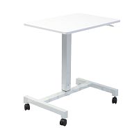 Computer table on casters UOF-1613contemporarystraightwhite