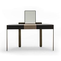 Contemporary dressing table ANDRESmetalleatherMade in Italy