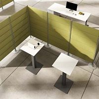 Free-standing computer table GLAM G1contemporarystraightmetal base