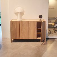 Contemporary sideboard RESETwoodenwith swing doors4-legged