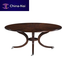 Traditional dining table ALLEYNmahoganymahogany baseround
