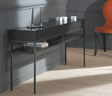 Contemporary sideboard table KARUSAwoodenglasssteel