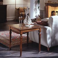 Traditional side table D501cherrywoodwooden basesquare