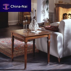 Traditional side table D501cherrywoodwooden basesquare