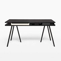 Contemporary desk CARBONoakteaksteel
