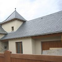 Slate roofing roof tile look