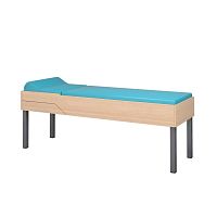 Contemporary table ADULTwoodenmetal baserectangular