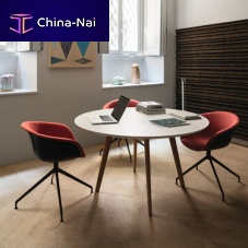 Contemporary dining table GHER MDFoak baseround