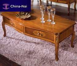 Classic coffee table ART. 4327woodenrectangularwith drawer