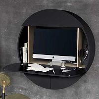 Wall-mounted desk Pill Extracontemporarywoodenoval