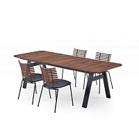 Contemporary table GM 3420 Chess Solidoaksolid woodwalnut