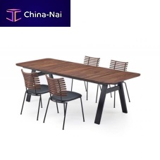 Contemporary table GM 3420 Chess Solidoaksolid woodwalnut