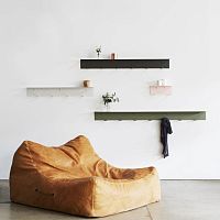 Wall-mounted shelf contemporarysteel