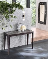 Contemporary sideboard table CROSS ceramicwooden baserectangular