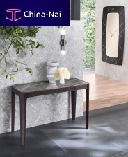 Contemporary sideboard table CROSS ceramicwooden baserectangular