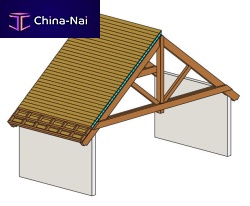 Roof sandwich panel ISOBOISwood facingpolystyrene core