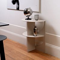 Contemporary sideboard table PICAL lacquered metallacquered metal basehalf moon