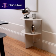 Contemporary sideboard table PICAL lacquered metallacquered metal basehalf moon